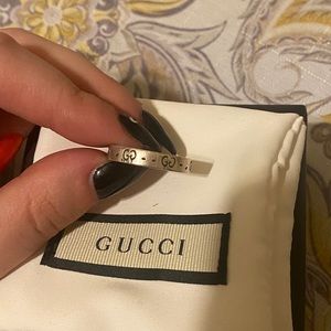 Gucci GucciGhost 4mm ring in Silver